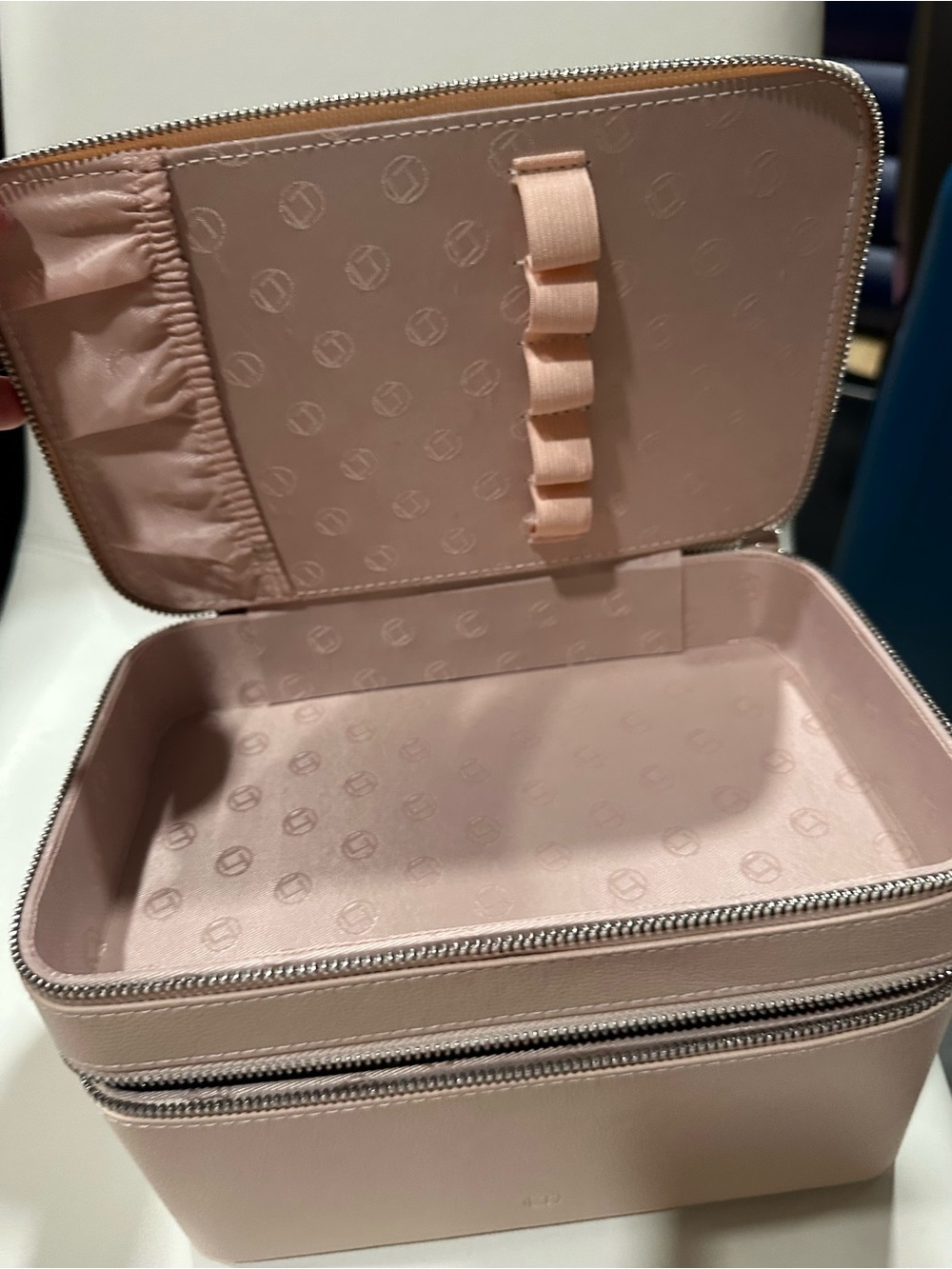 Blush Pink Travel Jewelry Case